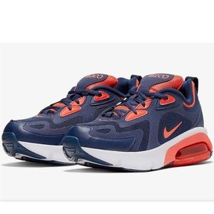 Nike Big Kid's Air Max 200 Midnight Navy/Cosmic Clay (AT5627 401)